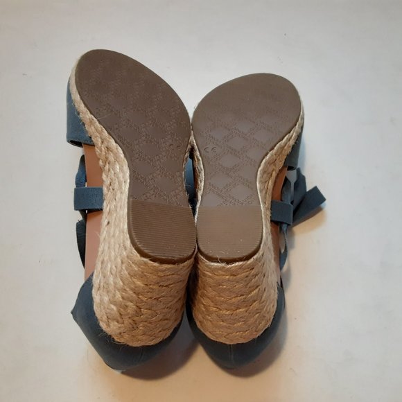 VIONIC Kaitlyn Espadrille blue  Wedge ribbon ties - Picture 9 of 10